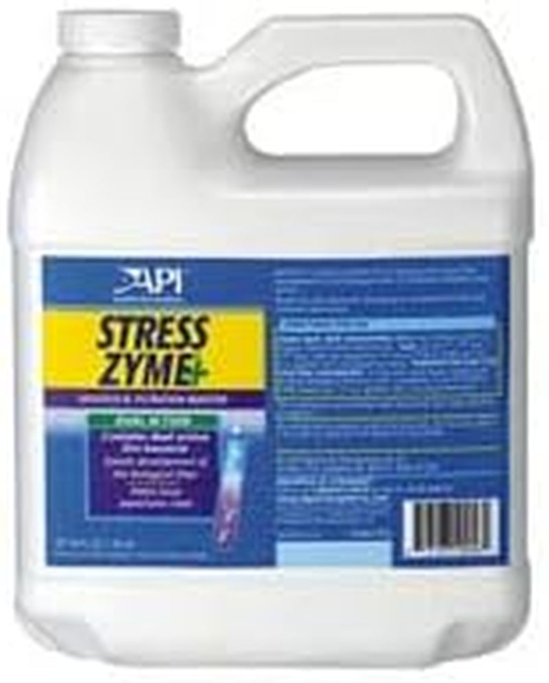 Stress Zyme Freshwater and Saltwater Aquarium Cleaning Solution 1-Gallon Bottle