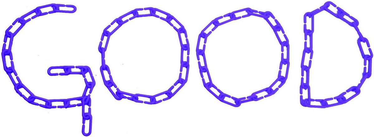 200Pcs Blue C-Clips Plastic Chain Links for Birds & Small Pets