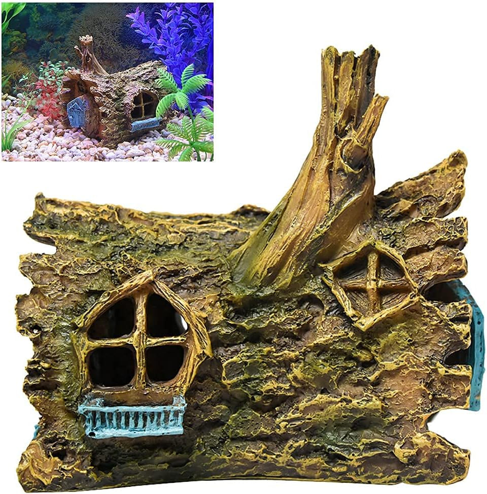 Fish Tank Decorations Betta House Hide Cave Aquarium Ornament Small and Medium Fish Accessories Fish Resin Toys Hideouts Aquarium Backgrounds
