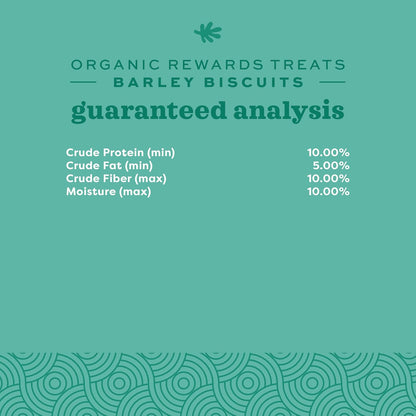Organic Barley Biscuits Rabbit Treats, Guinea Pig Treats, 2.65 Oz