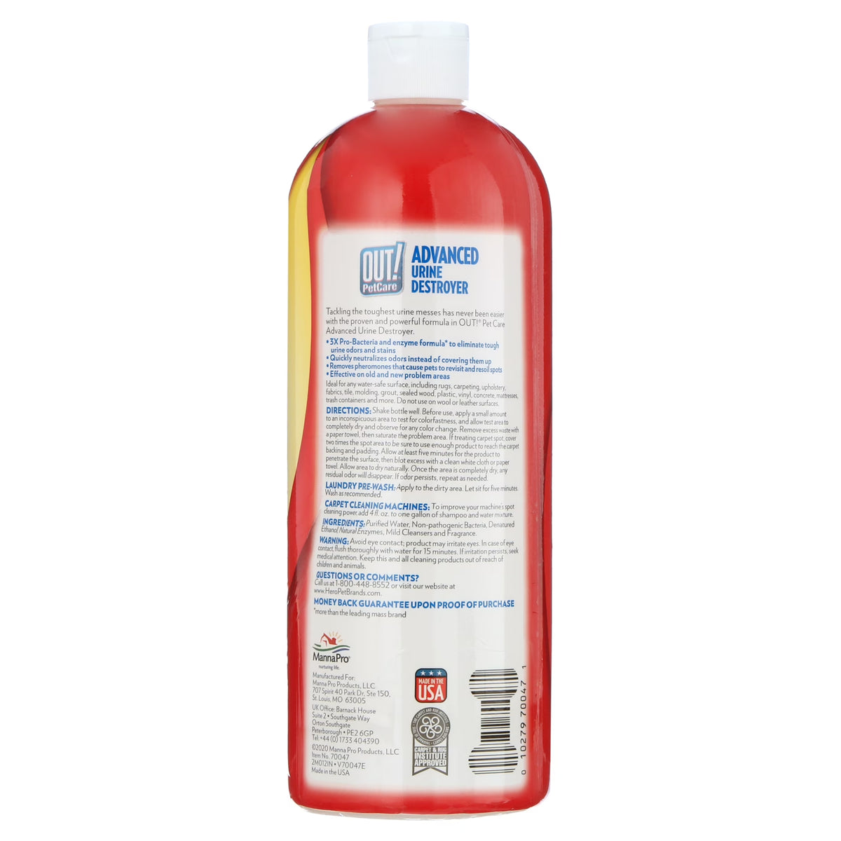 (3 Pack)  Multi-Surface Pet Urine Carpet Stain & Odor Remover - 32Oz.