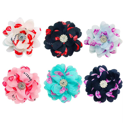 New Big Flower-Collar Remove Dog Bowtie for Dogs Pets Collar Accessories Fashion Dogs Bow Ties Collar Summer Pet Supplies