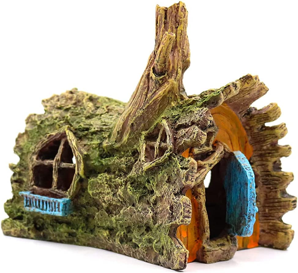 Fish Tank Decorations Betta House Hide Cave Aquarium Ornament Small and Medium Fish Accessories Fish Resin Toys Hideouts Aquarium Backgrounds