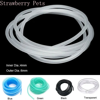 4*6Mm Silicon Aquarium 1M/3M/5M/10M Oxygen Pump Hose Air Bubble Stone Aquarium Fish Tank Pond Pump Tube Food Grade Material