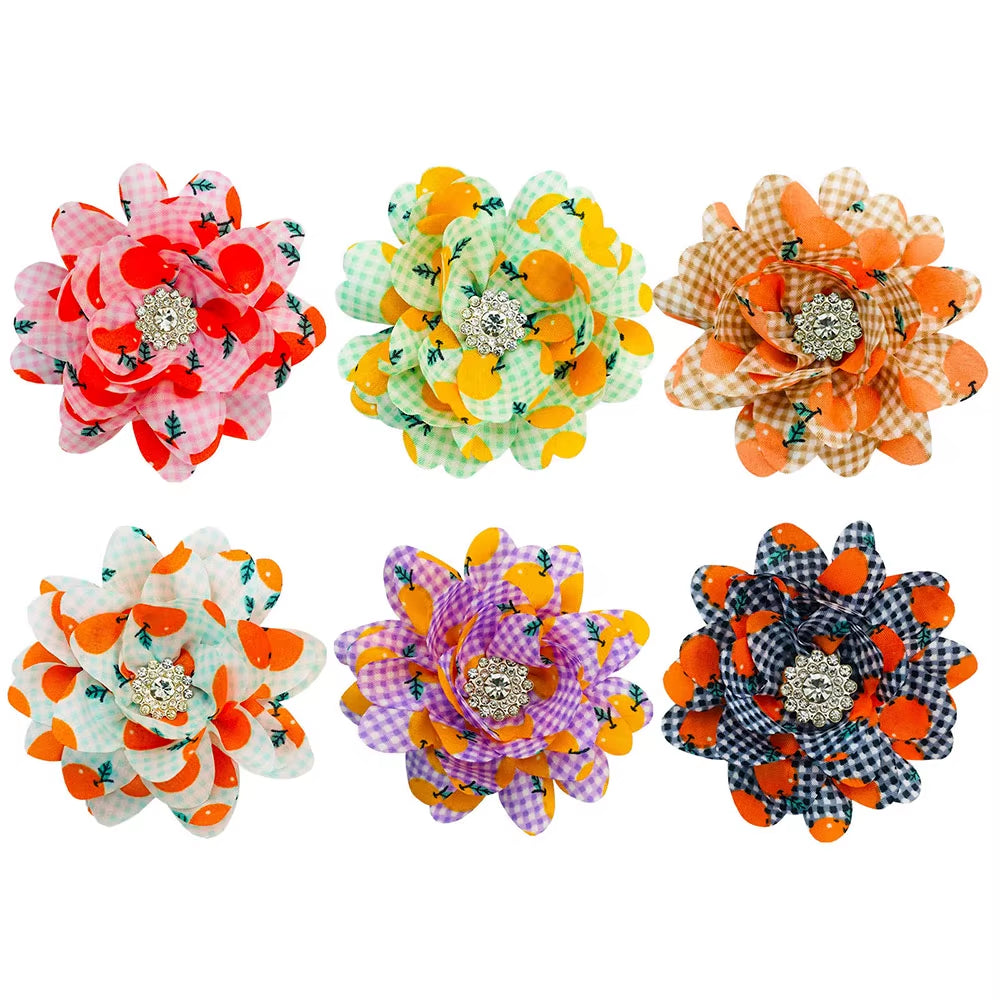 New Big Flower-Collar Remove Dog Bowtie for Dogs Pets Collar Accessories Fashion Dogs Bow Ties Collar Summer Pet Supplies