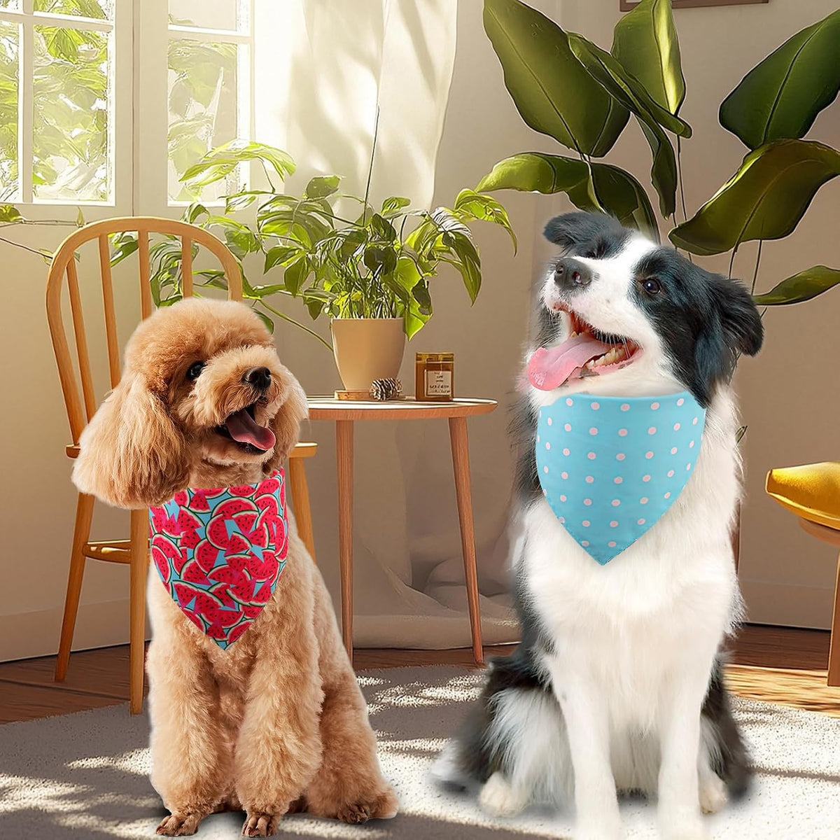 4Th of July Dog Bandanas Summer Xlarge 3PCS, USA Patriotic Scarf