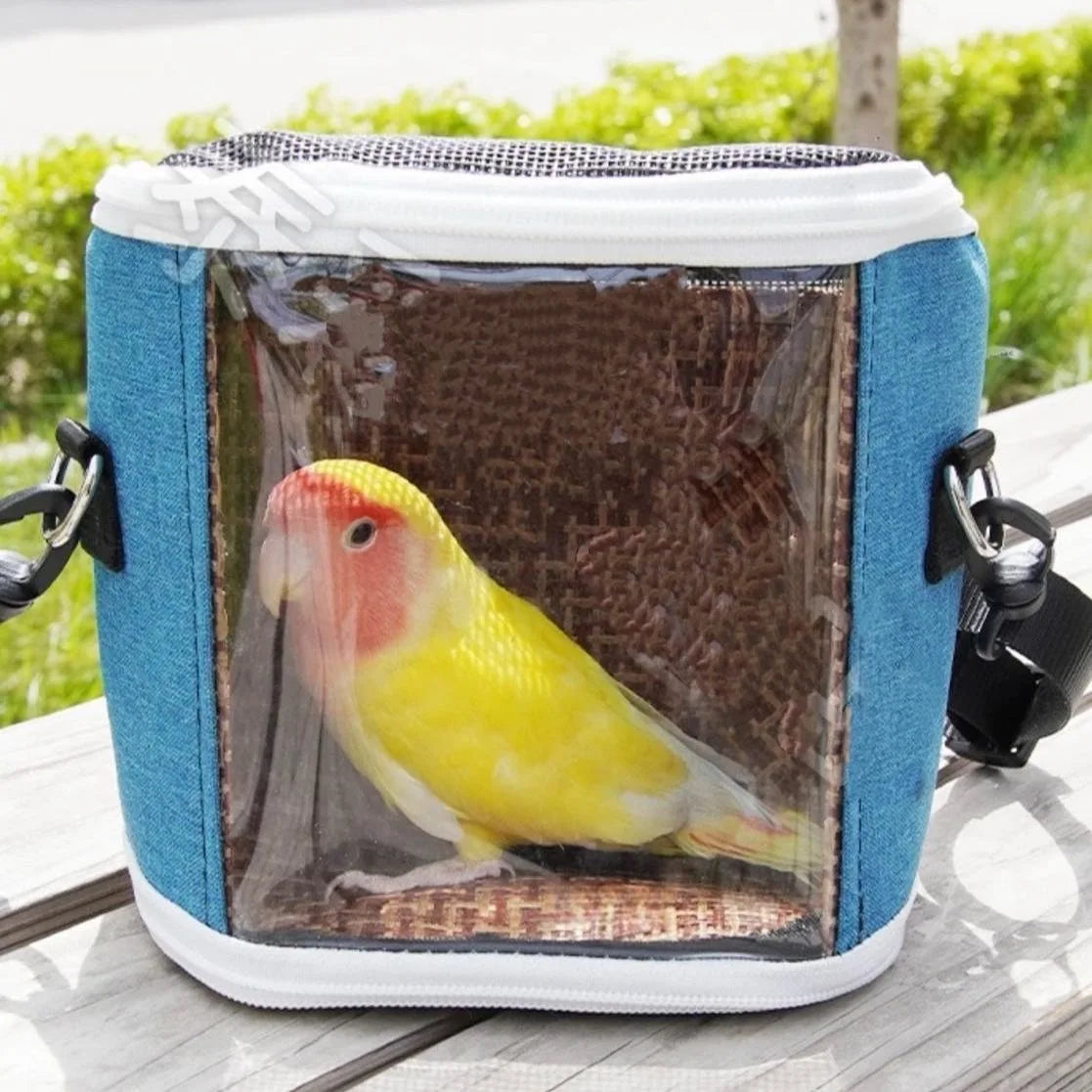 Super Portable Pet Bird Cage Parrot Carrier Travel Bag Breathable Lightweight Hamster Squirrel for Small Animals Pet Accessories