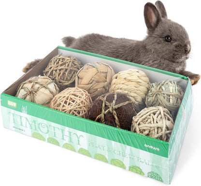 Small Animals Play Activity Balls Rolling Chew Toys(Pack of 8)