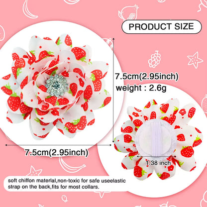 New Big Flower-Collar Remove Dog Bowtie for Dogs Pets Collar Accessories Fashion Dogs Bow Ties Collar Summer Pet Supplies