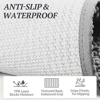 Dog Door Mat Absorpmax Dog Mat for Muddy Paw, 35 × 25", Grey