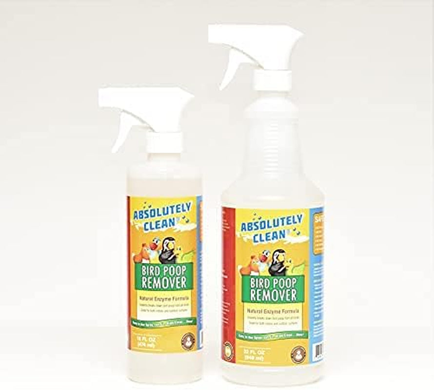 Amazing Bird Poop Cleaner Spray - Just Spray/Wipe - Safely & Easily Removes Bird Messes - Use Indoor/Outdoor - Made in the USA