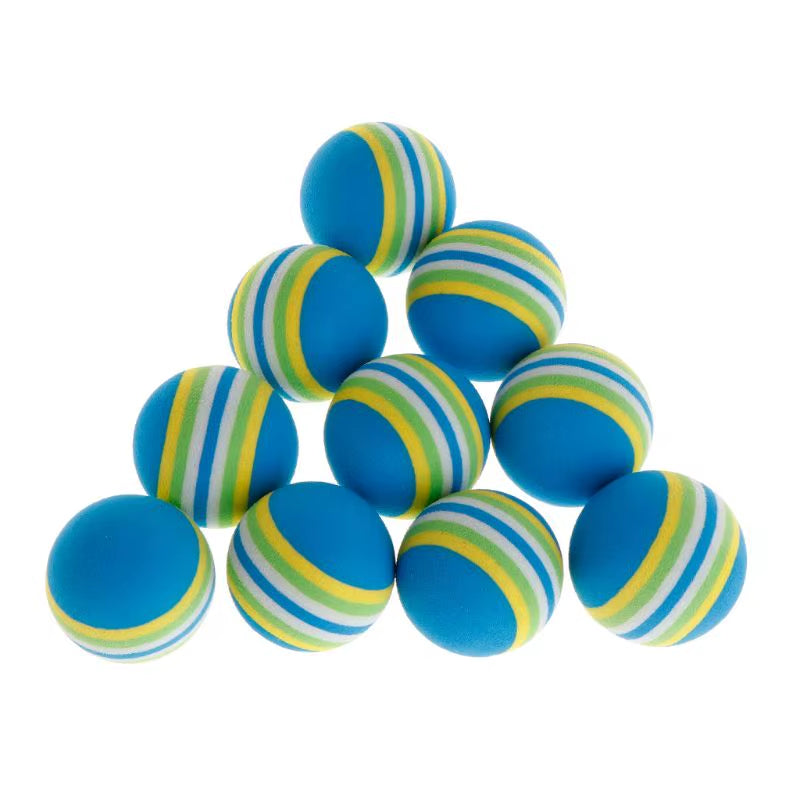 10Pcs Colorful Pet Ball Interactive Fetching Catching Ball Colorful EVA Catching Balls for Medium Dog Puppy Home
