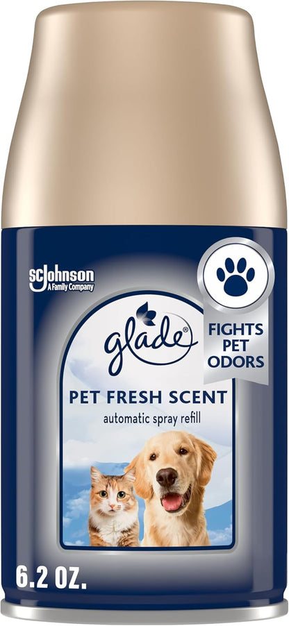 Automatic Spray Refill, Pet Fresh Scent, Scented Air Freshener for Home and Bathroom, 6.2 Oz