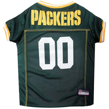 NFL Green Bay Packerslicensed Mesh Jersey for Dogs and Cats - Extra Small