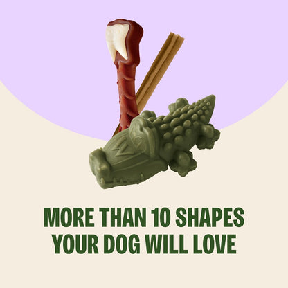 Wellness Veggie Sausage Natural Dog Dental Treat, Chews, Freshens Breath, Small Size, 14.81 Oz Bag, 28 Count