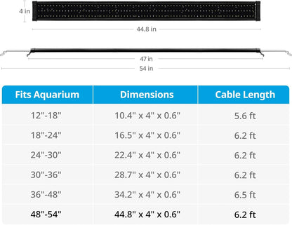 Classicled plus LED Aquarium Light, 32W, for 48 to 54 Inch Fish Tank