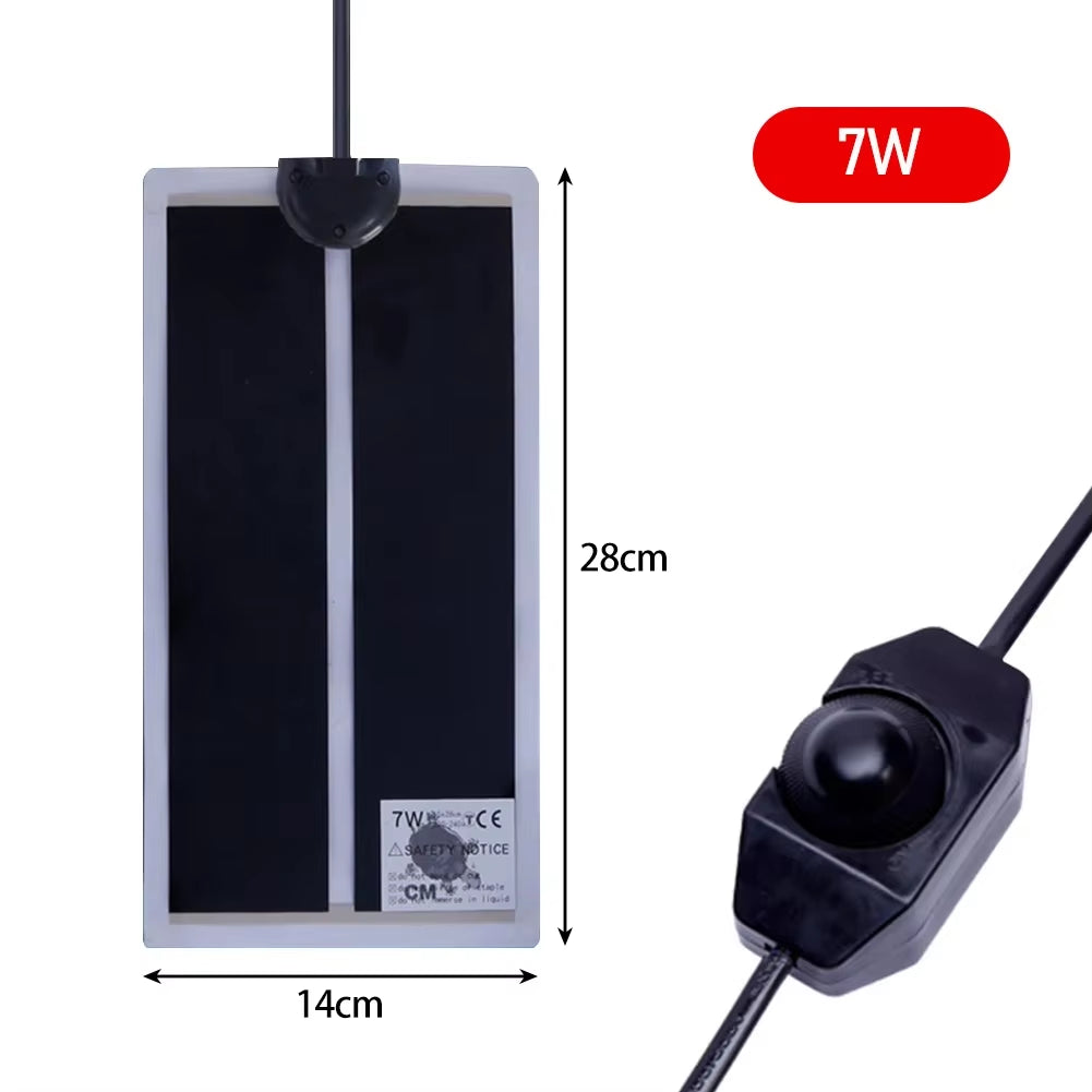 5-35W Terrarium Reptiles Heat Mat Climbing Pet Heating Warm Pads Adjustable Temperature Controller Mats Reptiles Supplies EU